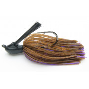 Keitech Rubber Jig Model I - 3/8  oz - 005 - Black / Purple