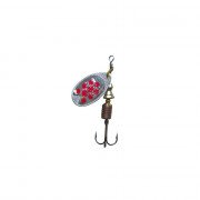 Abu Garcia Fast Attack 50mm - Silver/Red Dots