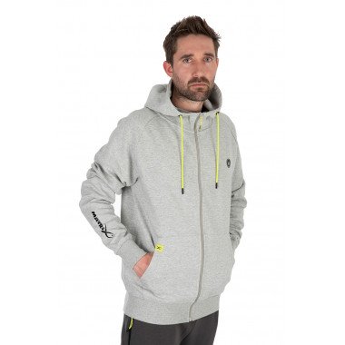 Modelo Matrix Full Zip Hoody Marl Grey/Lime (Black Edition)