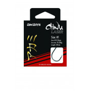 Anzuelo Akami - Chinu Laser - 11jp/2/0EU - 0,40mm - 205cm - 10 hooks